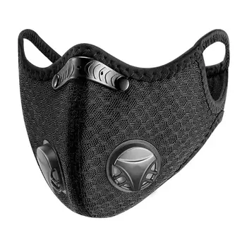 

KN95 Sports Anti-pollution Face Mask PM2.5 Washable Reusable Activated With Filter Carbon Mask Unisex Riding Mask