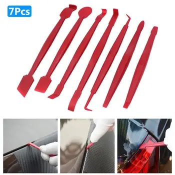 

7Pcs Auto Vehicle Car-styling Wrap Film Sticker Smoothing Squeegee Scraper Tools Sticker Sticker Sticker Scraper Tools Sticker