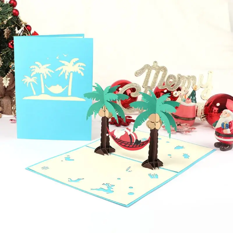  3D Pop Up Greeting Card Handmade Birthday Christmas Holiday Wedding Invitation 72XF - 4000389092872