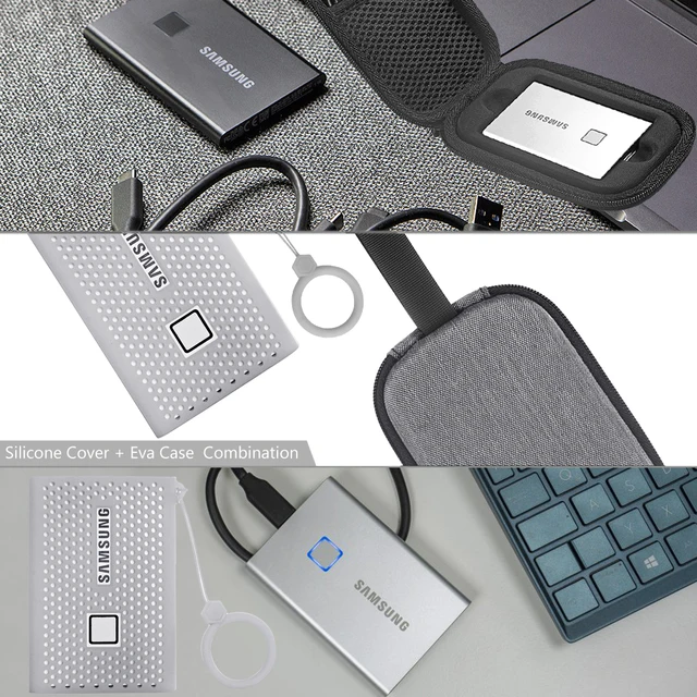 BukkitBow - Coque Rigide - Housse de Transport pour Samsung T7 Portable SSD  - Housse