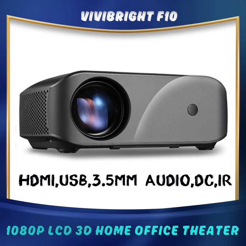 Vivibright F10 проектор 1280x720p 2800 люмен 3D HD видео светодиодный для домашнего кинотеатра
