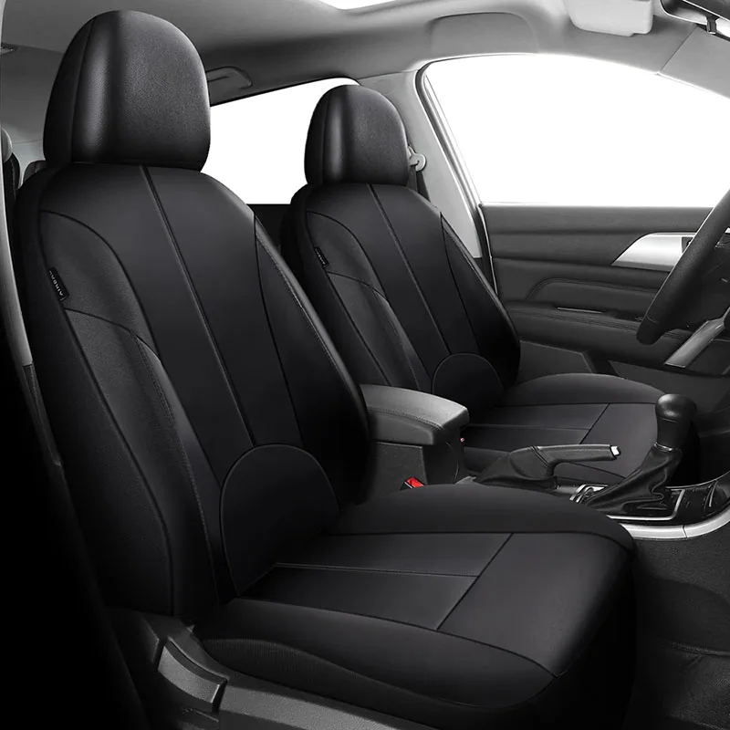 Front Car Seat Cover Protection for Nissan Juke Leaf Note Patrol Y61 Qashqai J10 J11 Tiida X Trail T32 2018 2019 2020 | Автомобили и