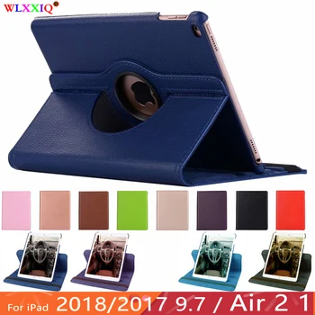 

For iPad 9.7 2018 2017 Case Cover for iPad Air 2 Air 1 Case 5 6 5th 6th Generation Funda 360 Degree Rotating Leather Smart Coque