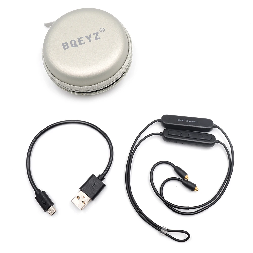 BQEYZ 2Pin 0 78 мм MMCX Bluetooth 5 Сменный кабель для наушников AptX-HD беспроводные HiFi наушники