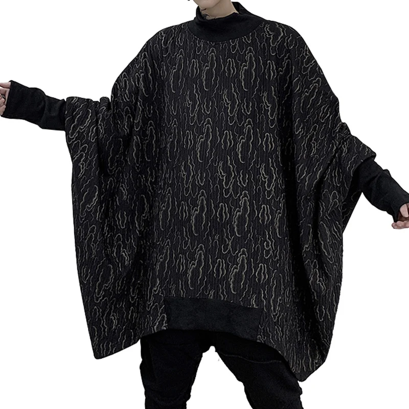 XITAO Plus Size Pleated Sweatshirt Pullover Fashion New Full Sleeve Spring Elegant Print Batwing Sleeve Sweatshirt XJ3220