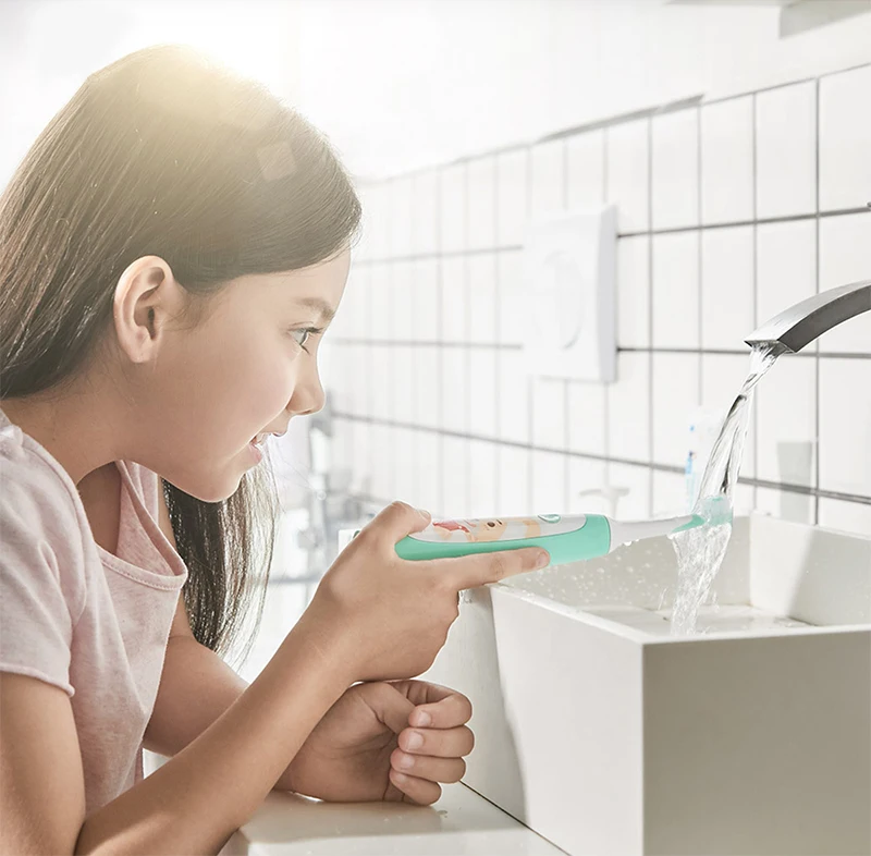 Xiaomi SOOCAS C1 детская звуковая электрическая зубная щетка Милая Водонепроницаемая аккумуляторная зубная щетка для детей