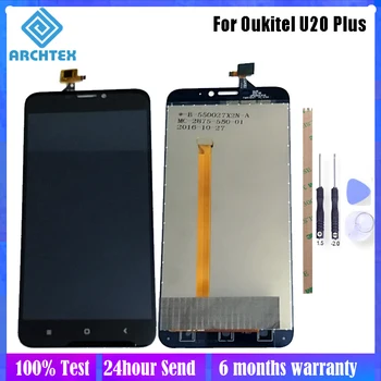 

5.5 inch For Original Oukitel U20 PLUS LCD Display + Touch Screen Digitizer Assembly Parts 100% Tested Free Tools