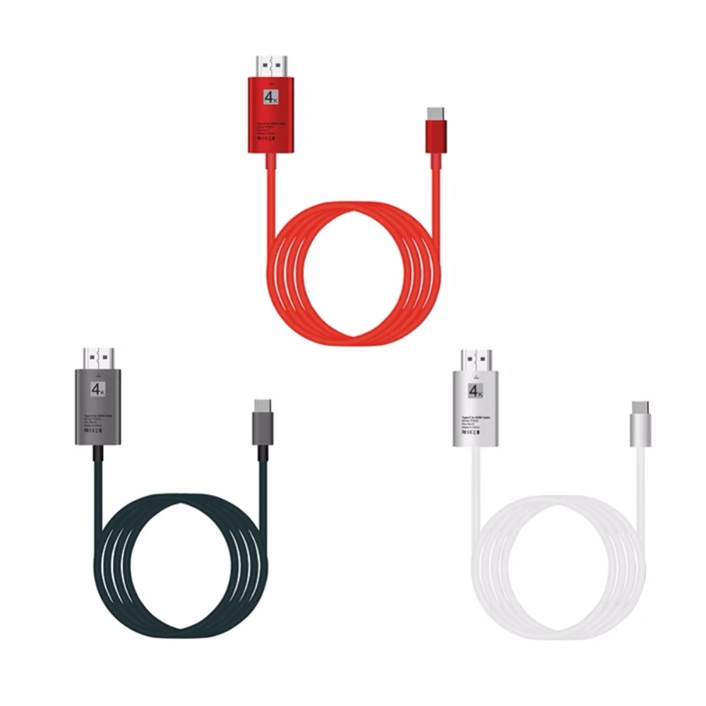 HD адаптер Соединительный кабель S8 2M USB 3,1 type C USB-C к 4K HDMI HDTV Кабель адаптер