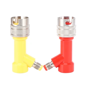 

Pin Lock Beer Line Assembly,Liquid and Gas Pin Lock, Pin Lock Lock Set, Stainless Steel Rotary 5/16 Nut Adapter for Cola Beer Ho
