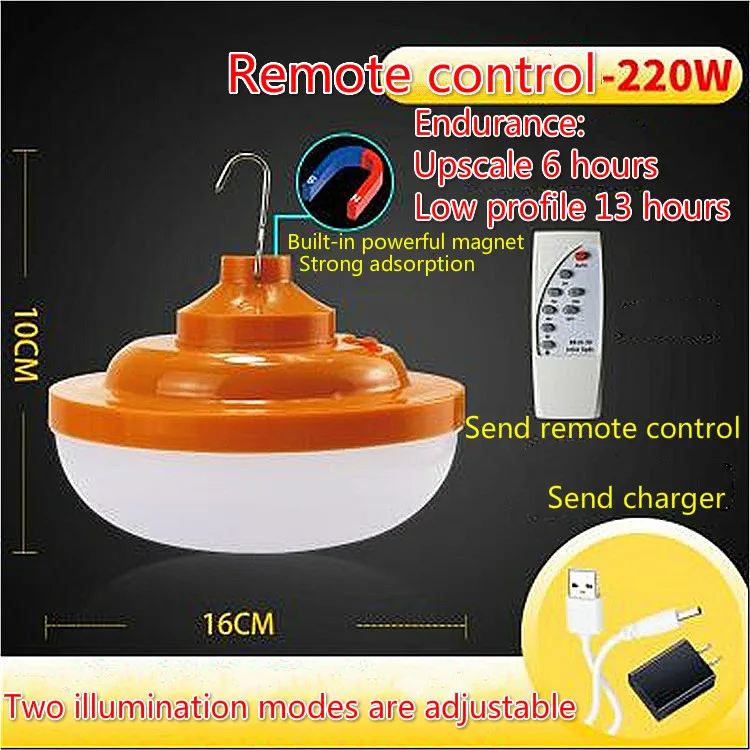C UFO outdoor emergency warm white lamp high bright waterproof portable camping lantern night light 5w3 modes LED camping light - Wattage: C