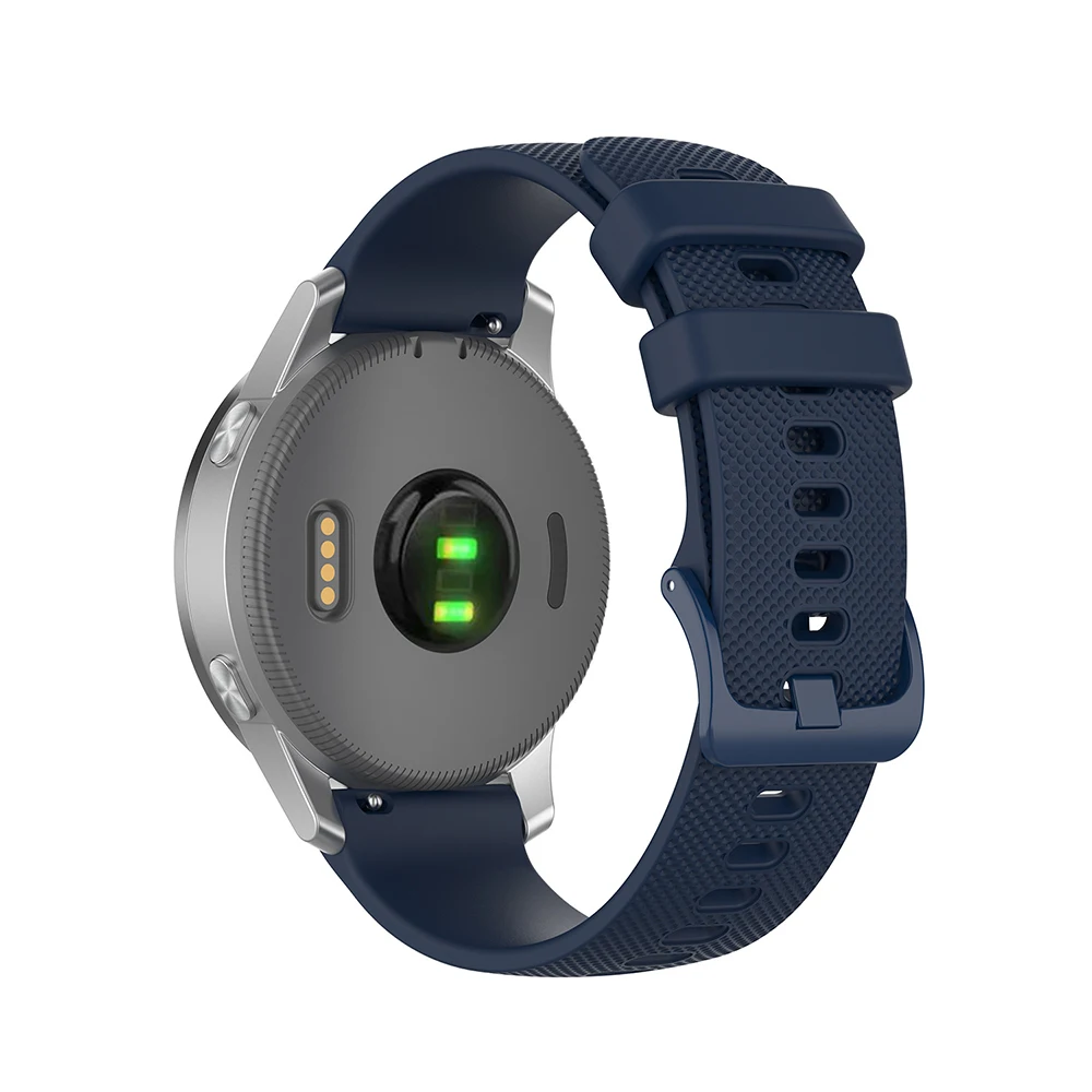 Ремешок силиконовый для Samsung Galaxy Watch 42 мм/Garmin Vivoactive 3/Vivoactive 4 4S/Forerunner 645 18 20 22