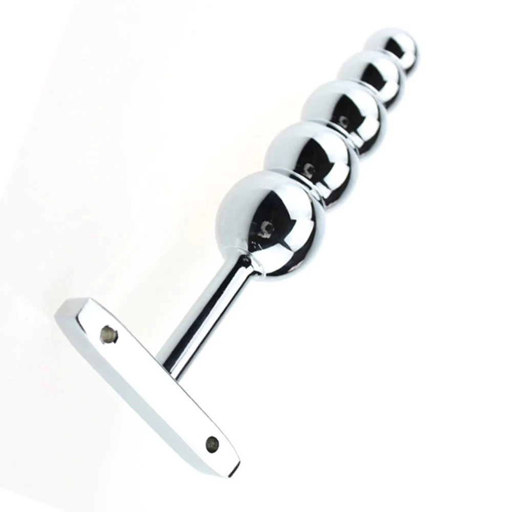 Manyjoy Stainless Steel Metal Anal Hook Butt Plug With Five Balls Dildo Sex Toys Adult Game | Красота и здоровье