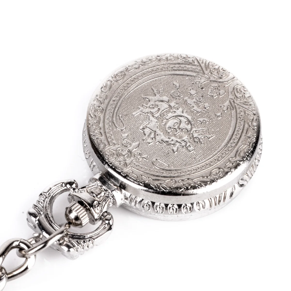 Pocket Watch Simple Silver Color Metal Chain Clip On Pendant Chain Pocket Fob Watches For Medical 3