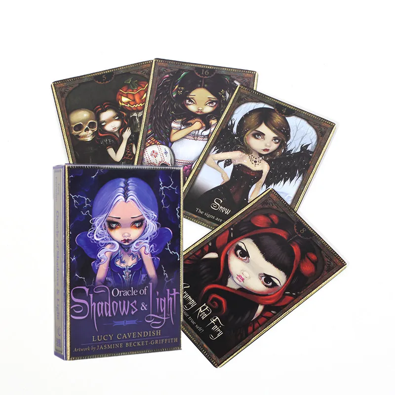 

Full English Shadow And Light Oracle Tarot Card With Guidebook For Teens Kids Amusing Games Board In High Quality