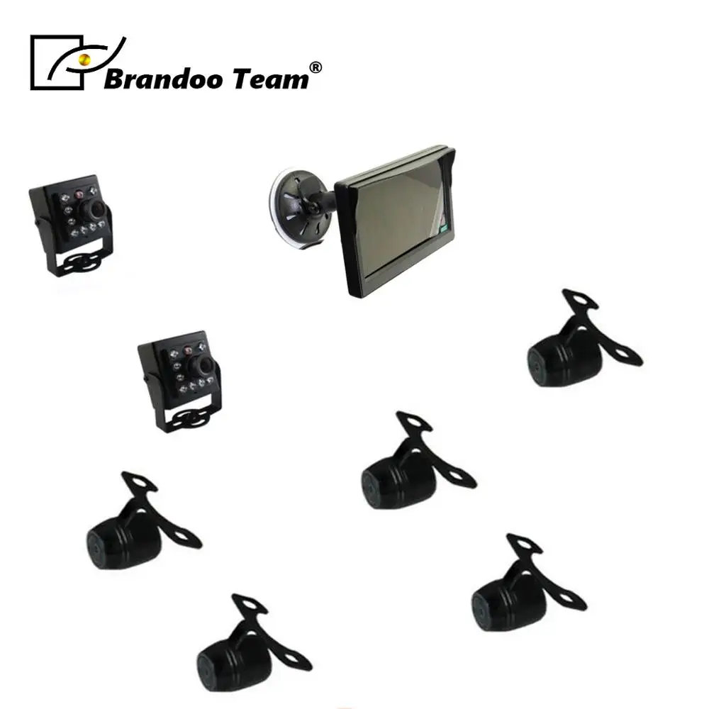 

2pcs Analog IR car camera+5pcs mini car camera+1pcs 5.0inch car monitor