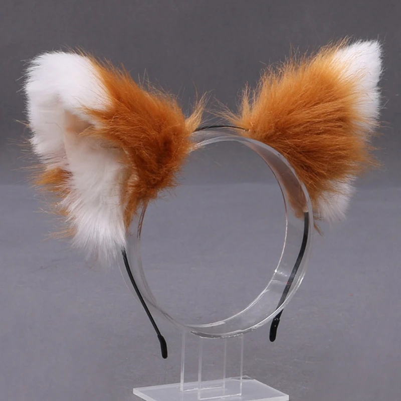halloween outfits Women Realistic Long Furry Animal Cat Ears Headband Lolita Kawaii Anime Hair Hoop Party Headpiece N17 20 Dropshipping plus size costumes