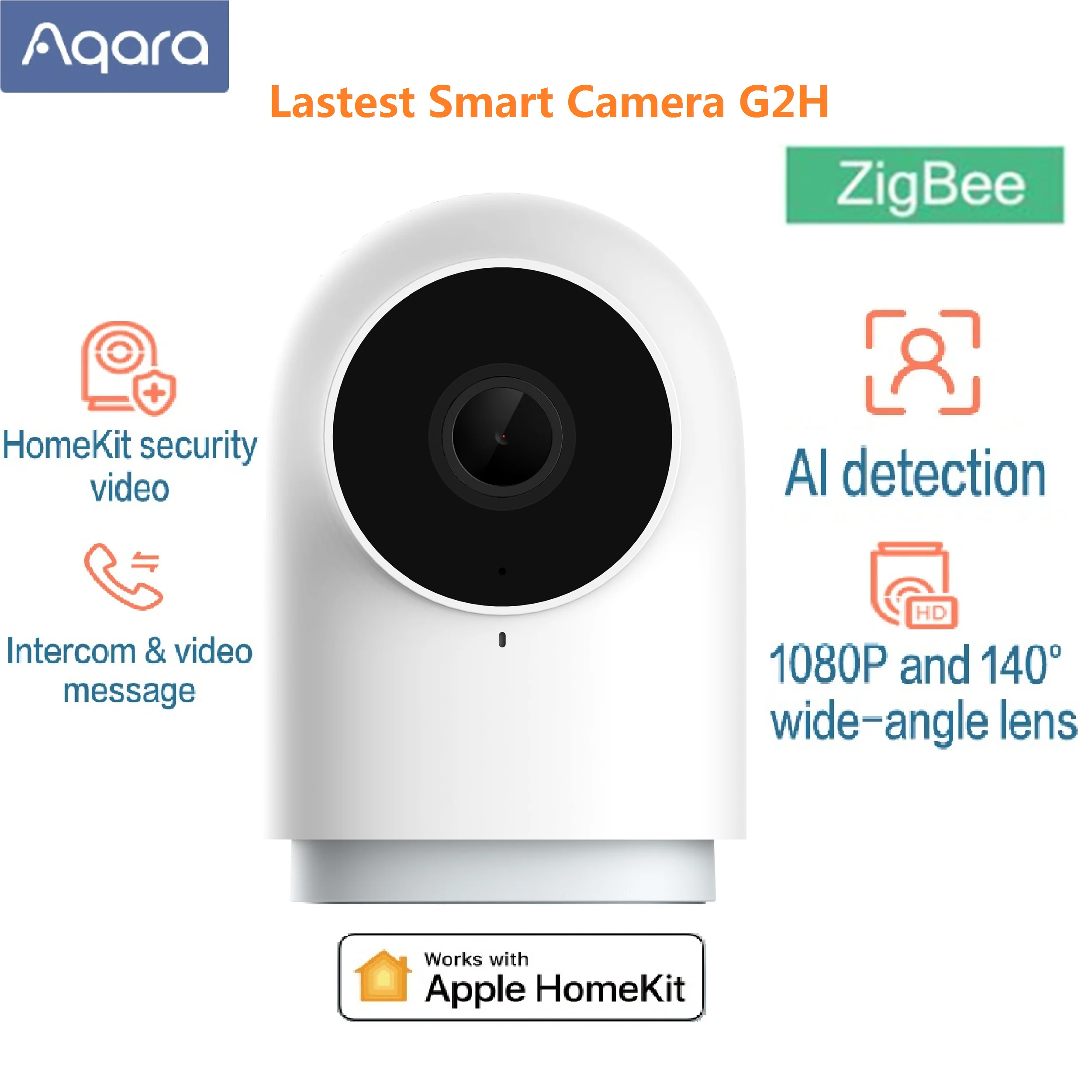 Камера видеонаблюдения Aqara G2H разрешение 1080P HD ночное видение для Apple HomeKit