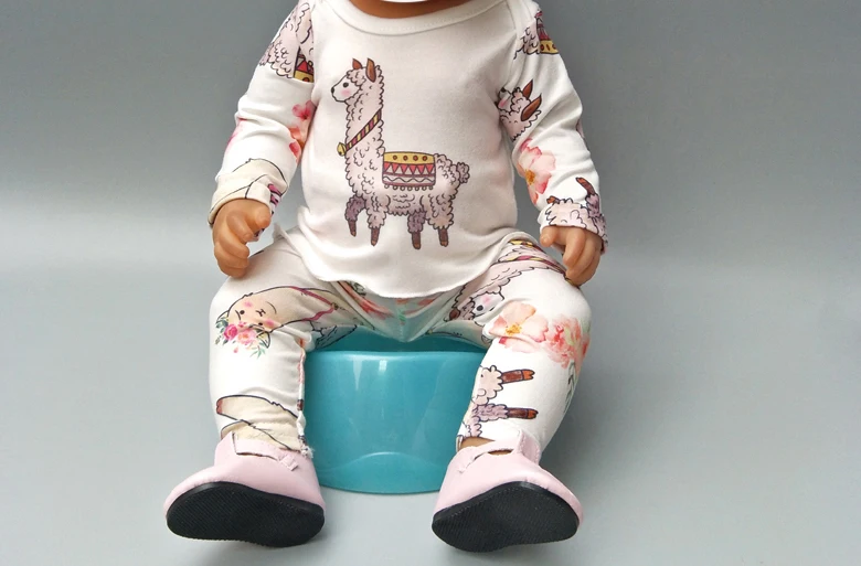 Кукла одежда штаны Розовый Единорог комбинезон одежда для 40 см 43 см reborn baby Doll Одежда наборы для 1" Кукла аксессуары игрушки одежда