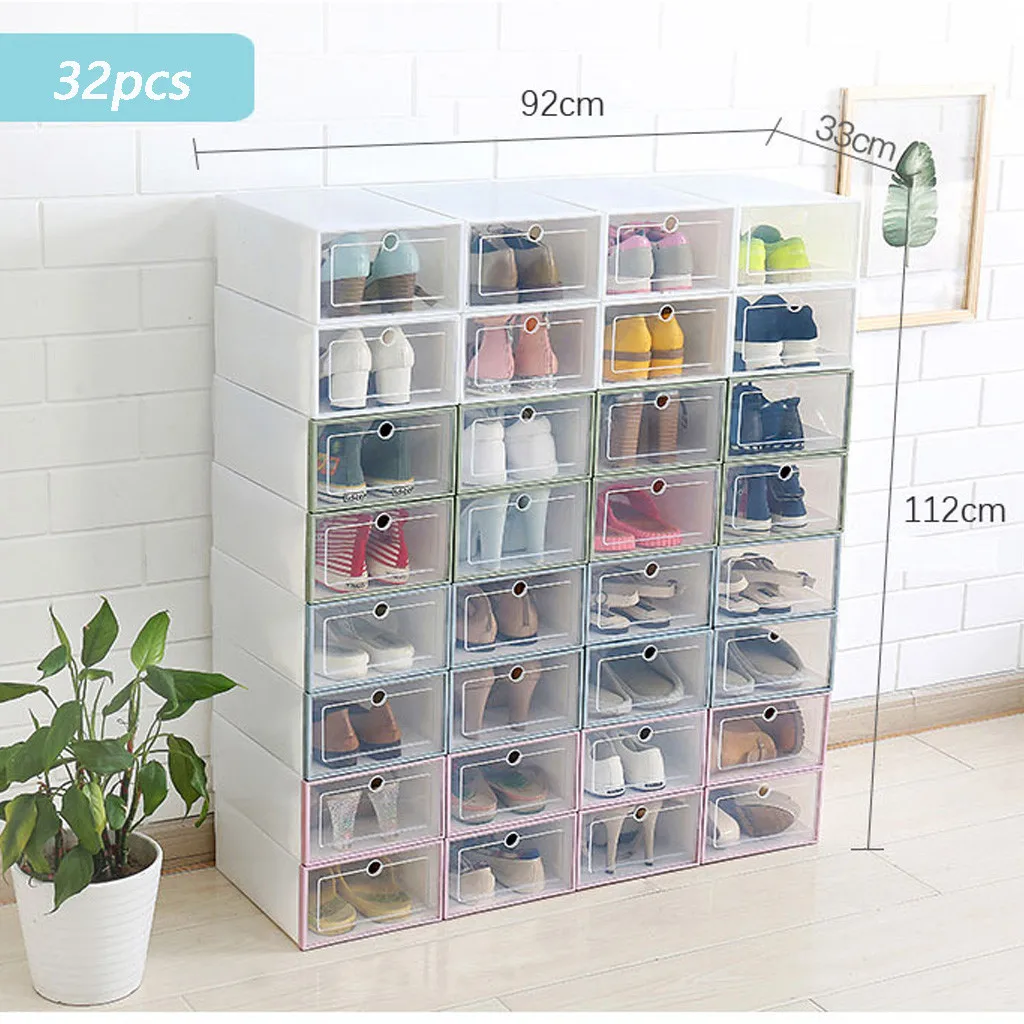

3PCS Home Creative Foldable Drawer Storage Boxe Combination Transparent Portable Environmental Multi-Purpose Dust-Proof