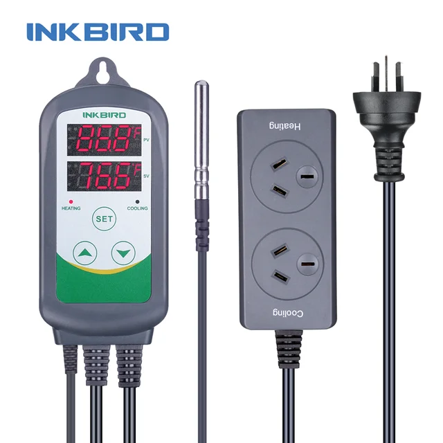 Inkbird ITC308 Pre-wired Temperature Controller Outlet Thermostat heat and cool