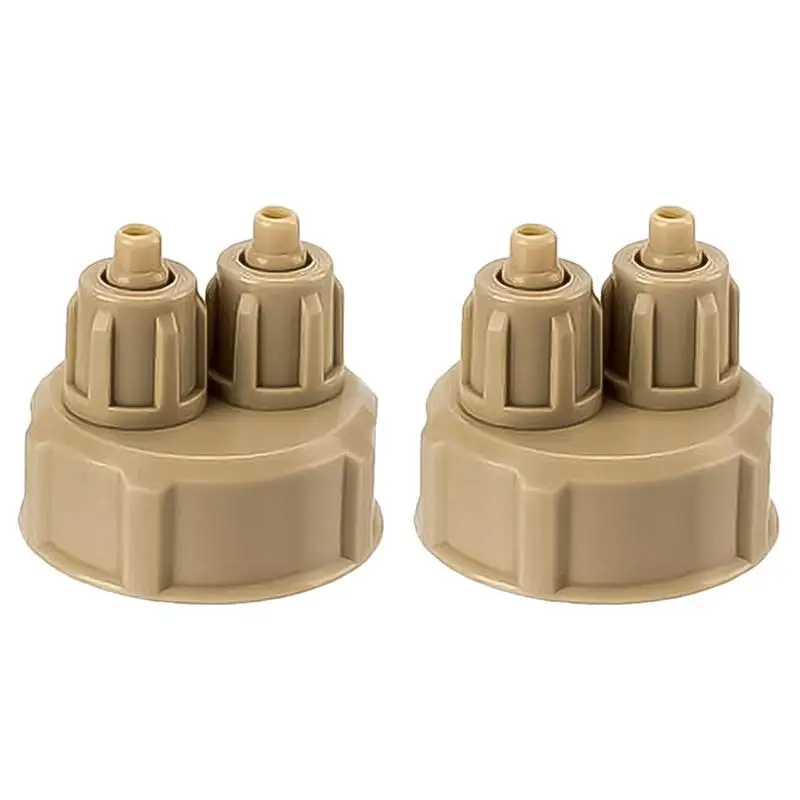 

2PCs Co2 Bottle Cap Portable Creative Durable Practical DIY Air Diffuser Co2 Bottle Cap DIY Reactor Cap for Fish Tank