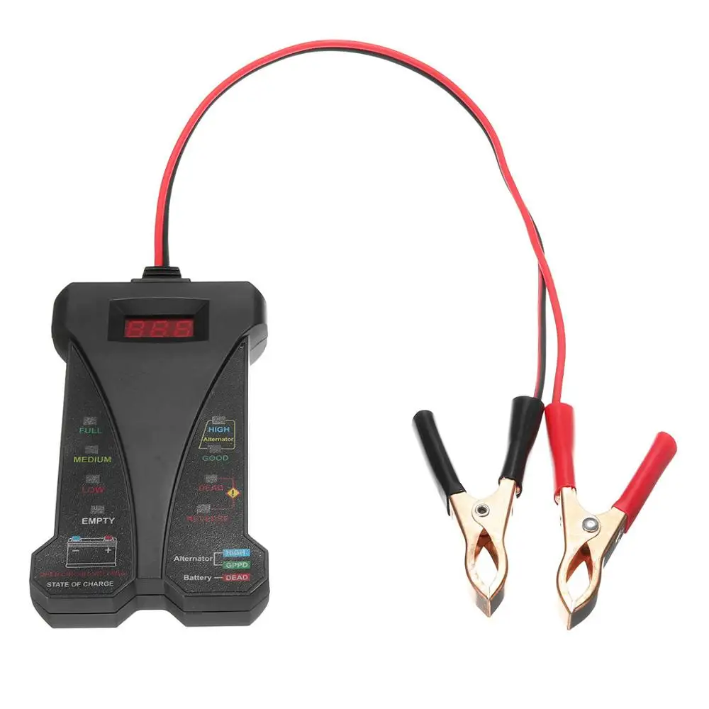

Digital Battery Tester 12V Charging Circuit Analyzer Tool For ATV Motorcycle E-bike