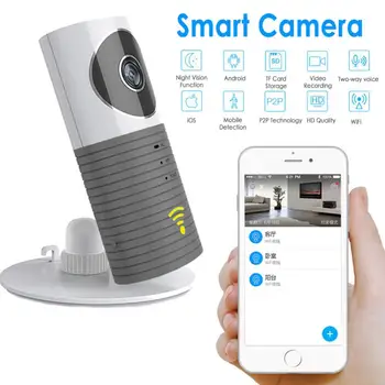 

Garfield Smart Home Network Wifi Panoramic Camera 720P Intelligent Monitor Webcam Infrared Intelligent Detection Security Camera
