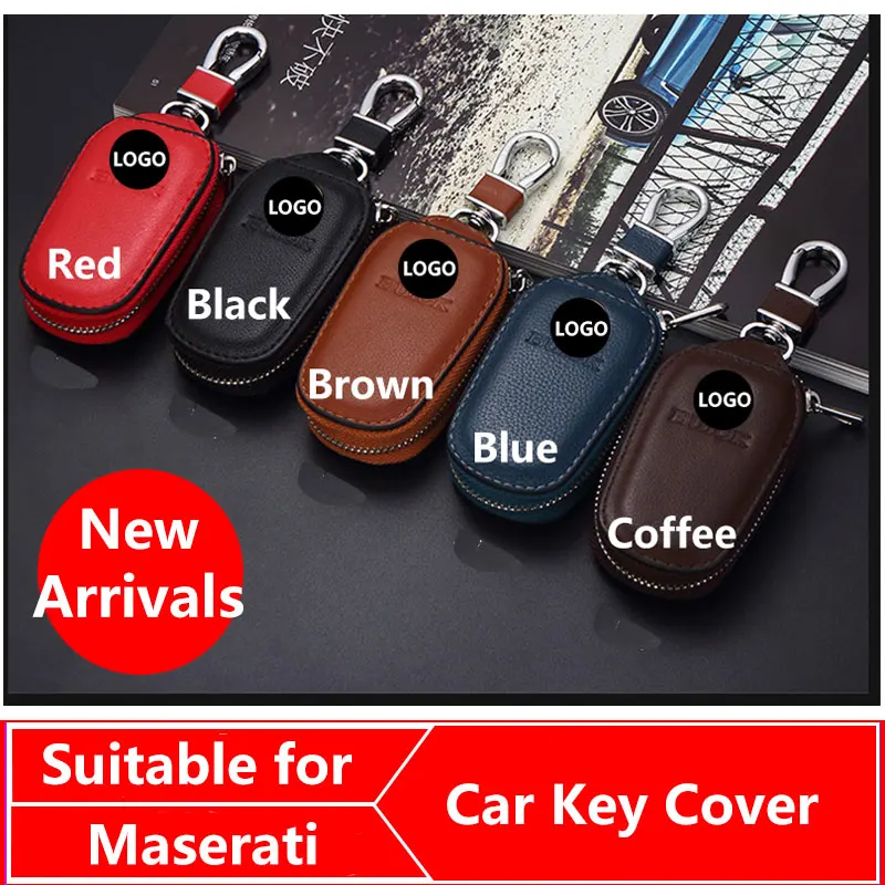 Чехол для ключей автомобиля, кошельки, натуральная кожа, для Maserati, логотип Ghibli, Quattroporte, Granturismo Ghibli, спойлер, Levante, аксессуары