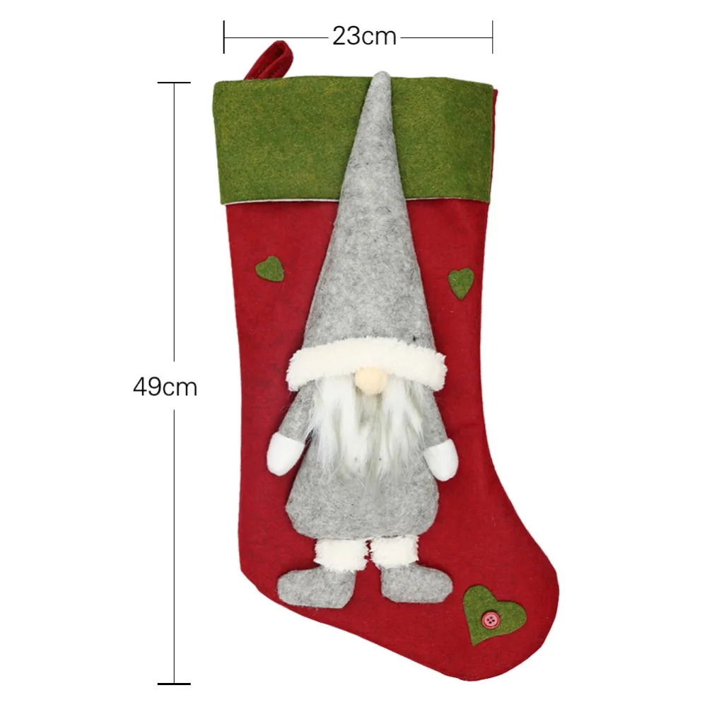 Новинка; большие рождественские носки; Зимние Повседневные теплые носки ручной работы с героями мультфильмов; милые подарки; экологически чистые
