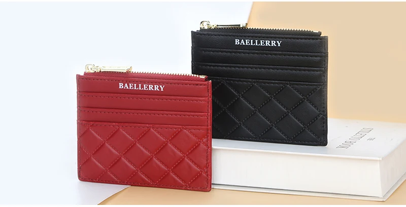 Women Small Wallet Credit Multi-Card Holder Package Fashion PU Function Zipper Ultra-Thin Organizer Case Student Lady Coin Purse