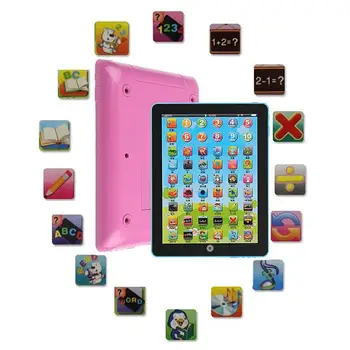 

Kids Learning Computer Tablet Education Y-pad Alphabet Toy Gift Blue/Red