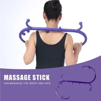 

Muscle Relief Home Manuel Reduce Pain Self Tools Relaxing Body Detachable Therapy Cane Trigger Point Back Hook Massage Stick