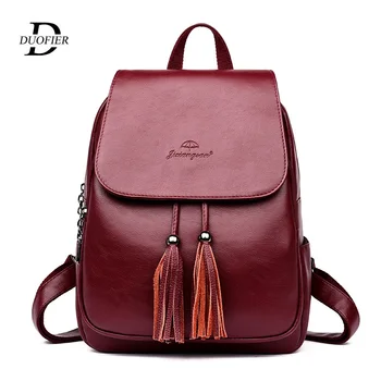 

Fashion 2019 New Women Backpacks Ladies Leather Backpacks Female school backpack Shoulder bags for teenage girls Travel Backpack