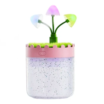 

Micro-Landscape USB Diffuser Aroma Essential Oil Humidifier Ultrasonic Diffuser with 7 Color LED Night Light Cool Mist Pink