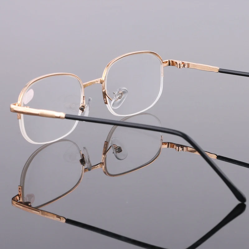 Seemfly очки для близоруких в стиле унисекс очки Классический металлический каркас футляр для очков увеличение по рецепту очки диоптрий-1,0 1,5 2,0 2,5 3,0 3,5 4