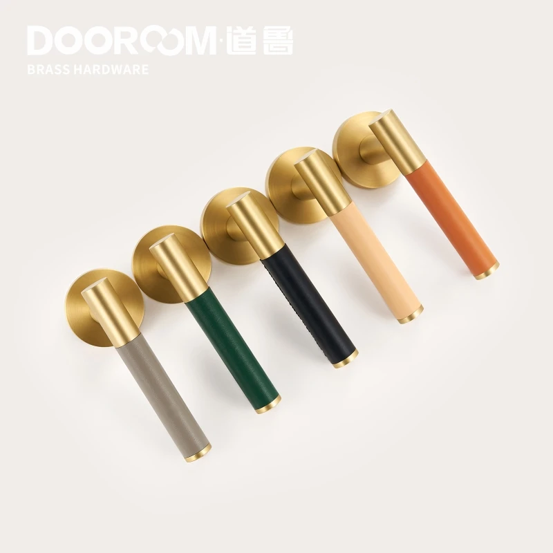 Дверной рычаг Dooroom из латуни современный светильник роскошный разноцветный для