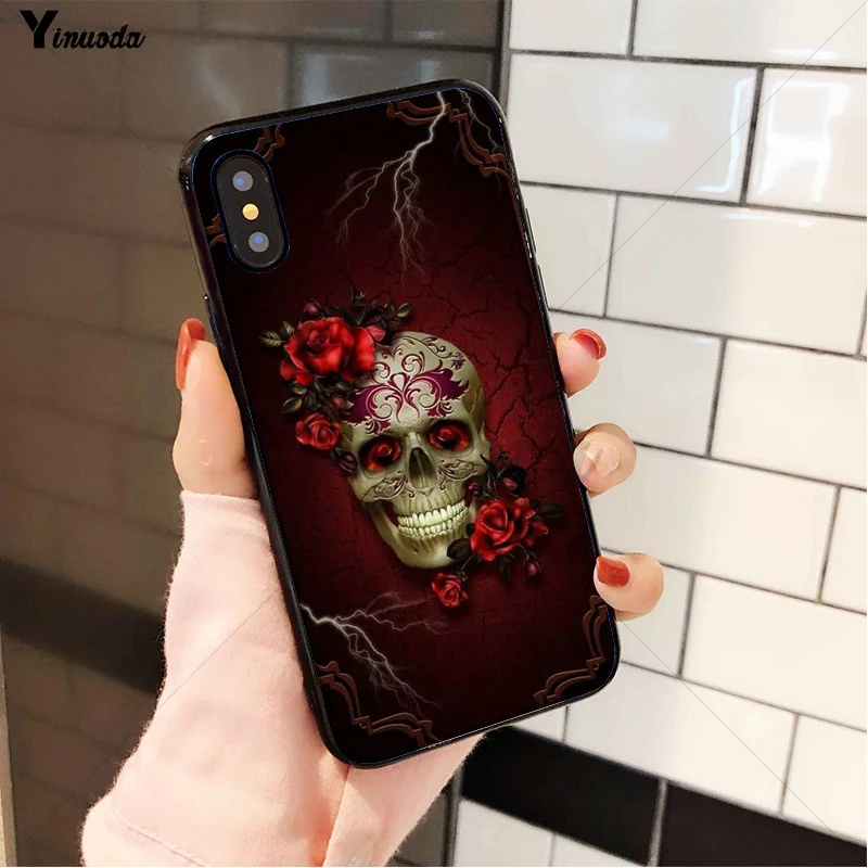 Funny flower skulls 