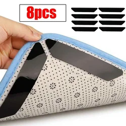 8pcs Carpet Anti Slip Anti Curling Patch Reusable Washable Carpet Patch Fixed Sticker Floor Rug Mat Tape Corners Pad 8pcs Carpet Anti Slip Anti Curling Patch Reusable Washable Carpet Patch Fixed Sticker Floor Rug Mat Tape Corners Pad