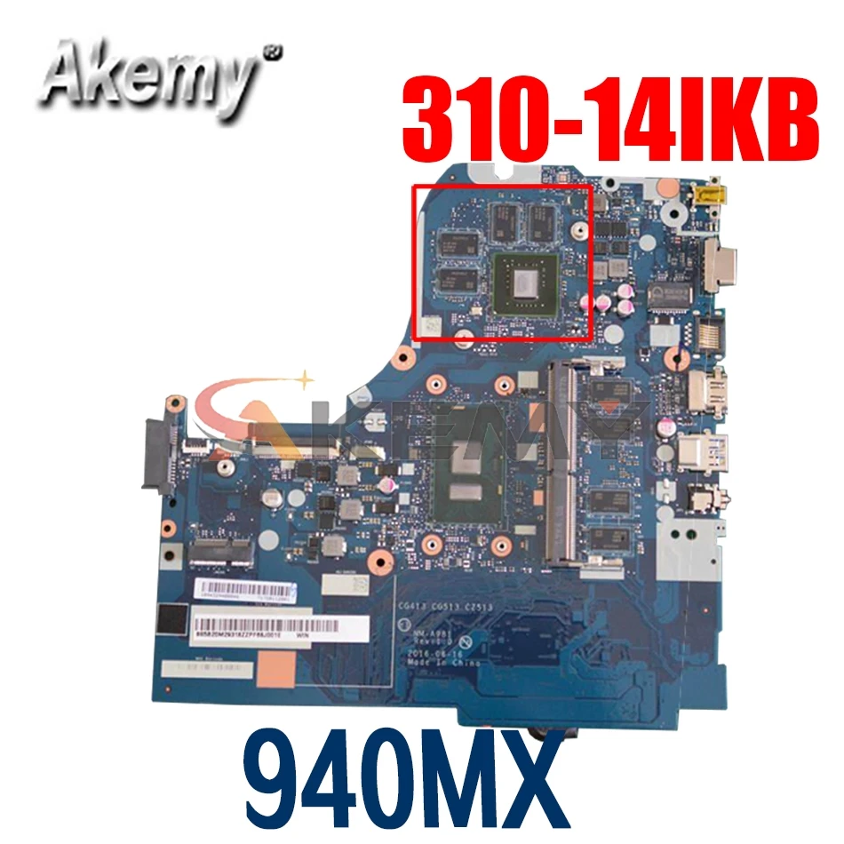 Материнская плата для ноутбука LENOVO IdeaPad 310-14IKB I5-7200U материнская CG413 CG513 NM-A981 5B20M29364