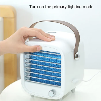 

Mini Air Conditioner Fan Personal Space Cool Home Office Desk Air Conditioning USB Quick Easy Cooling Home Office