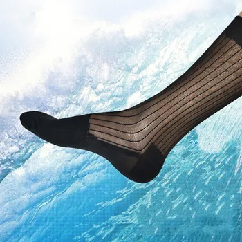 

Tube Socks Dress Socks Gifts For Men Sheer Socks Exotic Formal Wear Socks Men Sexy Gay Transparent Stripe Business TNT Socks