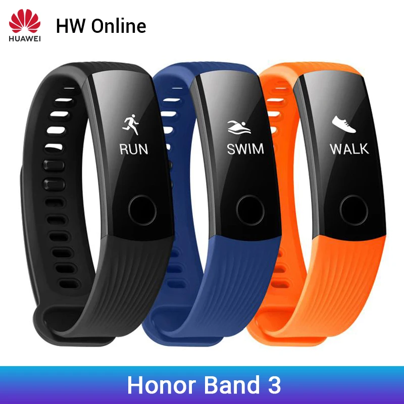 Оригинальный Смарт-браслет Huawei Honor Band 3 фитнес-трекер 0 91 &quotoled-экран Сенсорная