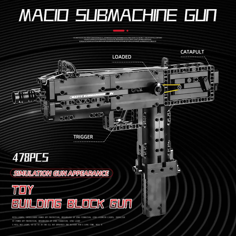 MOULD KING 14012 The Ingram M10 Submachine Gun Model Building Blocks