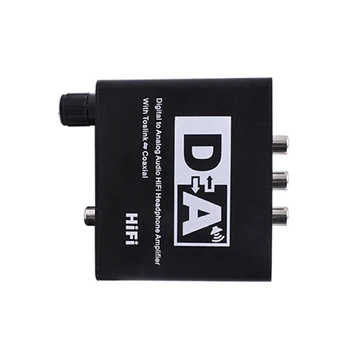 

192kHz DAC Converter Digital to Analog Converter Volume Control for DVD Blu-ray AV Cinema Systems - US/EU Plug