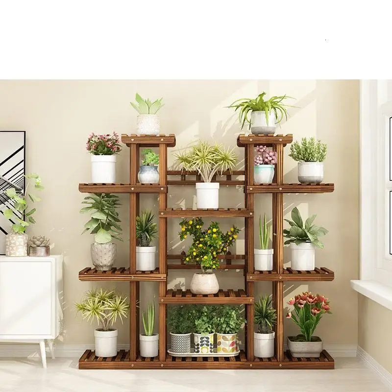 MODEL D Escalera деревянные полки для Estanteria Para Plantas Varanda лестница балкон уличная Цветочная полка Stojak Na Kwiaty завод Стенд - Цвет: MODEL D