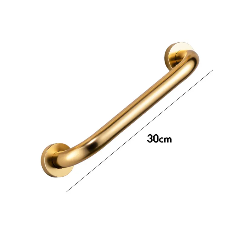 Gold - 30cm Космический алюминий 30/40/50 см Ванная комната Ванна поручень ванная комната туалет душ купаться прямые безопасности Поддержка ручка Полотенца стеллаж для выставки товаров - Цвет: Gold - 30cm