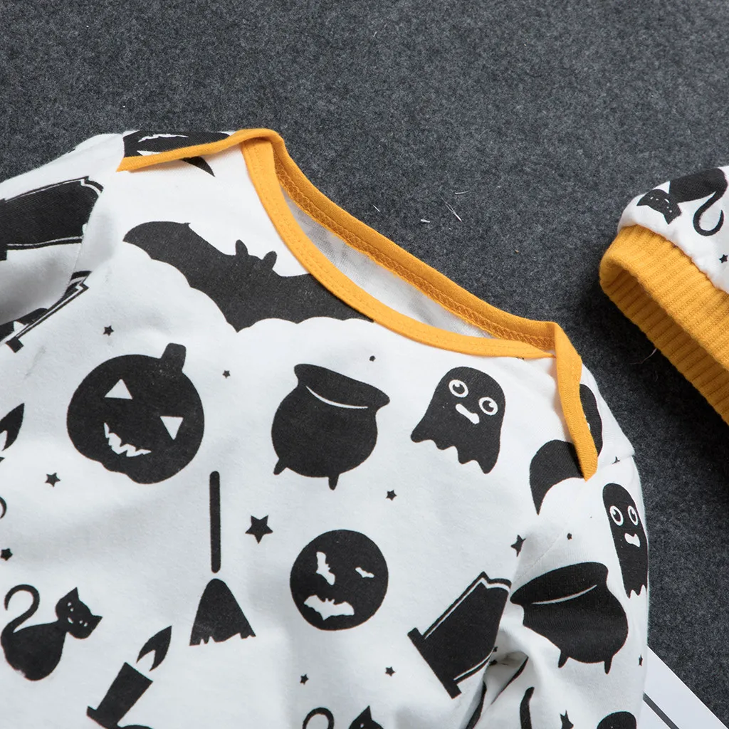 New Born Baby Clothes Toddler Baby Kids Girls Boys Halloween Romper + Cap Outfits Set Clothes Baby Winter Clothes Roupa Costume