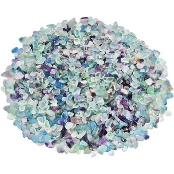 

Fluorite Tumbled Chips Stone Crushed Crystal Quartz Pieces Irregular Shaped Stones