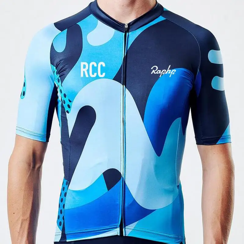 Picture color RCC Raphp PRO team майки для велоспорта Мужская черная одежда для велоспорта MTB/дорожный велосипед одежда велосипед короткий рукав быстросохнущая - Цвет: Picture color