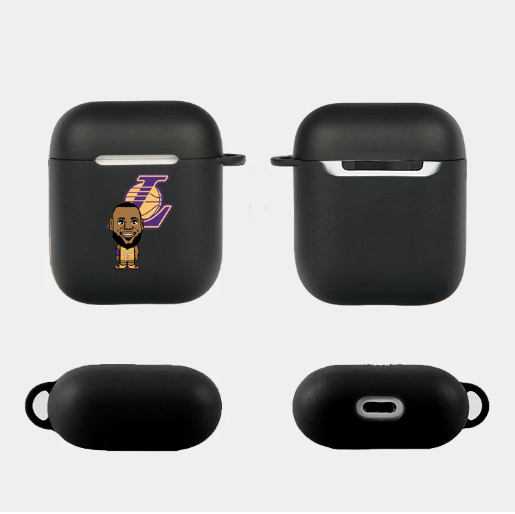 Черный чехол Брайант Джеймс для Airpods pro с брелоком защитный индивидуальный Air[pds 1 &